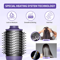Peigne 3 en 1 rotatif volumateur en une étape Revair Reverse-Air sèche-cheveux et fer à lisser brosse sèche-cheveux
