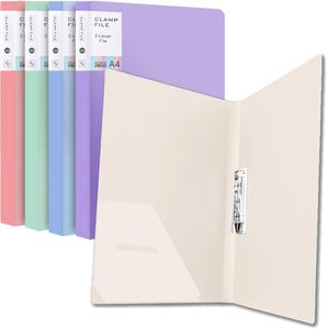 <b>A4</b> Waterproof Double Strength Clip PP Material <b>Folder</b> for Students' Loose-leaf Tests Office Data Receipt Plating - Product Image 1