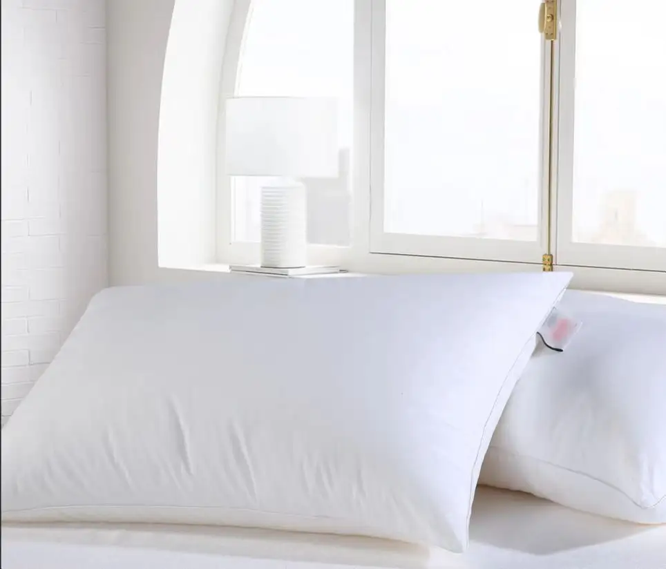 Özel % 100% saten pamuklu kapak polyester alerji ücretsiz yastıklar gümüş iyon yastık