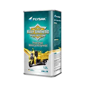 Flysak 1.2L 완전 합성 헤비 듀티 부하 3 륜 오토바이 고품질 엔진 오일 API SL SAE 15W-40