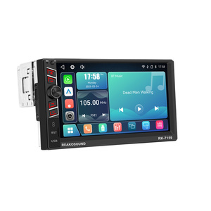 Reako เครื่องเล่น <span class=keywords><strong>MP5</strong></span>ในรถยนต์1DIN 7นิ้วระบบแอนดรอยด์ไร้สายอเนกประสงค์ชาร์จเร็วอัตโนมัติพร้อมกล้องถอยหลัง - Product Image 1