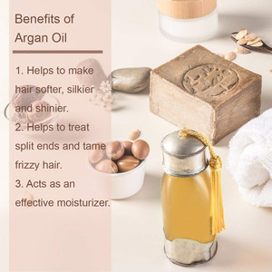 เซรั่มน้ำมันอาร์แกนธรรมชาติสำหรับผมแห้งควบคุมผมหยิกฉลากส่วนตัว - Product Image 2