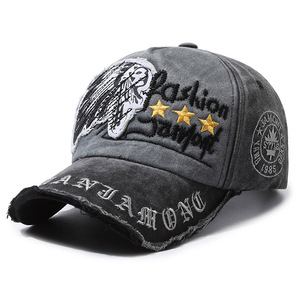 Baseball Cap Vintage Distressed Casual Outdoor Sports Hat <strong>Spring</strong> <strong>Autumn</strong> Sun Hat Letter Embroidery Duckbill Cap Men - Product Image 4