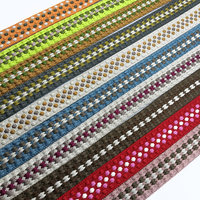 Sangle de sac en ruban jacquard tissé coloré en rouleaux pour ceintures de bagages et projets DIY