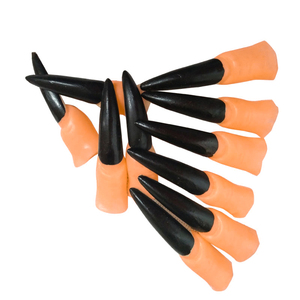 Halloween giả ngón tay đặt ma Zombie Ma Cà Rồng giả ngón tay móng tay cosplay ưa thích ăn mặc phù thủy mũi trang phục phụ kiện 10 móng tay - Product Image 1