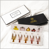 5 boîtes d'emballage de parfum avec insert en papier, 3 ml, 5 ml, 8 ml, 10 ml, coffret cadeau en carton rigide pour échantillons de parfum