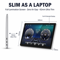 Layar Sentuh 2K 10,36 Inci 2 Din 6G 128G Head Unit Autostereo Android Pemutar Radio Mobil