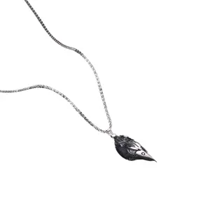 Хип-Хоп Ретро креативная Мода Olecranon голова Орла голова птицы металлическое ожерелье высокого качества мужские животные кулон