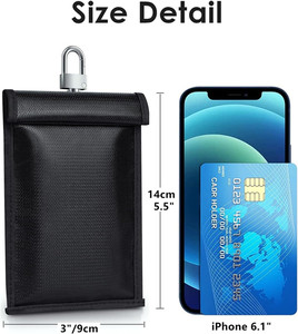 Sac de <span class=keywords><strong>protection</strong></span> RFID anti-vol étanche avec fermeture à suspendre, style tendance, pour <span class=keywords><strong>clés</strong></span> de <span class=keywords><strong>voiture</strong></span>, bloqueur de signal - Vente chaude - Product Image 2