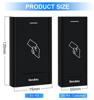 Secukey OSDP Wiegand Teclado con Cifrado Lector de Tarjetas EM de 125KHz y MF de 13.56MHz Lector de Tarjetas NFC RS485 Sistema de Control de Acceso para Puertas