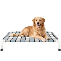 Erhöhtes Rechteckiges Hundebett Kühlend Leichtgewichtig Abnehmbar für Innen-/Außenbereich