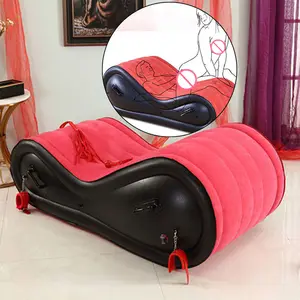 Canapé gonflable moderne pour couple adulte Chaise de jeu avec 4 menottes Mobilier d'extérieur pour jardin et plage Canapé pliable %