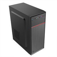 Mid Tower Office Computer Case Wholesale Micro ATX Office PC Case OEM Computer Cases & Towers Desktop Chassis for PC Parts