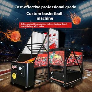 Machine de basket-ball d'arcade pliable de luxe, équipement de jeu à monnayeur pour adultes et enfants, pour console de jeu à domicile - Product Image 2
