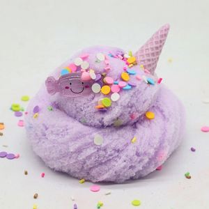 Candy Ice Cream Silk DIY 4-Color Fluffy Cone Clay Cloudy Slime Unisex Fidget Toys for Kids Ages 5+ - Product Image 6