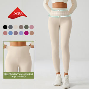 Leggings de Yoga Acanalados con Costuras para Mujer para Entrenamiento en Gimnasio con Logo Personalizado <span class=keywords><strong>Ropa</strong></span> Deportiva <span class=keywords><strong>Shark</strong></span> Activewear - Product Image 3