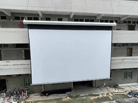 Écran de projection motorisé de grande taille 200'' 250'' 300'' 350'' 400 pouces avec télécommande 16:9 4K