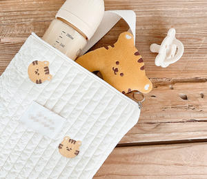 <span class=keywords><strong>Sac</strong></span> à main de broderie matelassé en forme de tulipe, mignon de corée, organisateur d'articles pour bébé, <span class=keywords><strong>sac</strong></span> de rangement pour biberons, sacs à fermeture éclair - Product Image 4