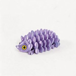 Multicolor 3D Printed <b>Hedgehog</b> Pinecone Movable Decorative Toy Figurine Collectible <b>Gift</b> - Product Image 3