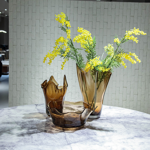 टेबल के लिए उच्च-अंत और परिष्कृत इंटीरियर रंगीन ग्लास vase सजावटी vase - Product Image 6