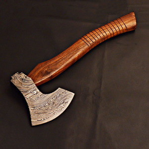 Heavy Duty Outdoor Camping Cutting <b>Axe</b> Wholesale Hand Forged Damascus Steel <b>Wood</b> Cutting <b>Axe</b> with Hardwood Handle - Product Image 5