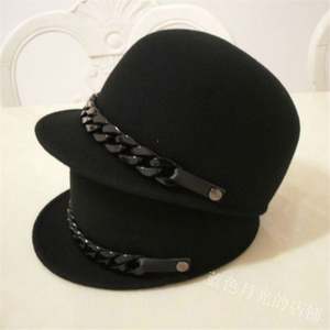 Chapeau Fedora en Laine pour Femme, Style Équestre Chevalier, à Bord Court, Tissu Respirant, pour Église, Fête, Décontracté, Extérieur et Mode - Product Image 2
