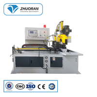 Automatische Zhuoran Edelstahl-Rohrschneidemaschine PLC-Steuerung Lagermotorpumpe 380V Hochpräzise Aluminiumlegierung Kohlenstoff