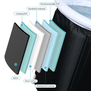 Baignoire à glace portable pour thérapie par l'eau froide, bain froid extérieur, bassin de récupération - Product Image 2