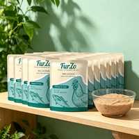 Purée de poulet et de lait de chèvre de qualité supérieure pour chat - 85g, friandise hydratante à presser, soutient l'immunité et la digestion pour chatons et adultes, nourriture humide pour animaux de compagnie