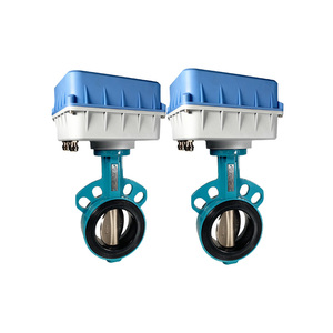 Válvula de Mariposa Inteligente de Control de Flujo de Agua de Múltiples Tamaños DC24V DN50, Cuerpo de Válvula de Hierro Fundido Tipo Wafer - Product Image 1