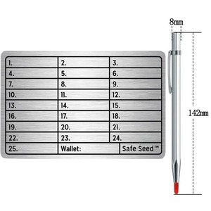 Plaques de stockage de phrases de graines de crypto Métaux en gros - Product Image 2