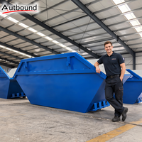 Bac de recyclage robuste en acier Q235 de 2m à 12m avec logo et couleur personnalisés, épaisseur de 3 à 10 mm, garantie 1 an
