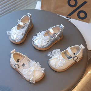 Chaussures de <span class=keywords><strong>marche</strong></span> pour bébés filles, printemps automne, antidérapantes, semelle souple, chaussures de princesse pour tout-petits de 0 à 3 ans - Product Image 1