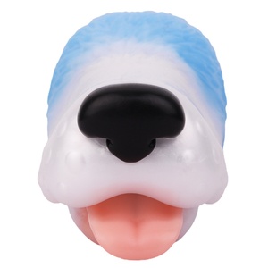 GEEBA Masturbateur masculin de poche en forme de tête de chiot, poupée sexuelle tête d'animal, masturbateur oral de poche, jouets sexuels pour hommes - Product Image 4