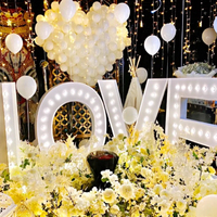 Letrero SKYSEEN de Letras Marquesina Iluminadas Personalizadas y Románticas con Bombillas y Marco de Metal para Propuestas, Bodas y Ambiente Festivo
