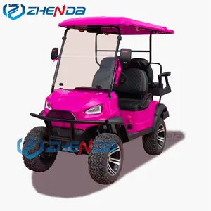 נוחות מיני קטן חשמלי עגלת גולף 4 מושבים/רכב משמש תחבורה מיוחד גולף באגי למכירה