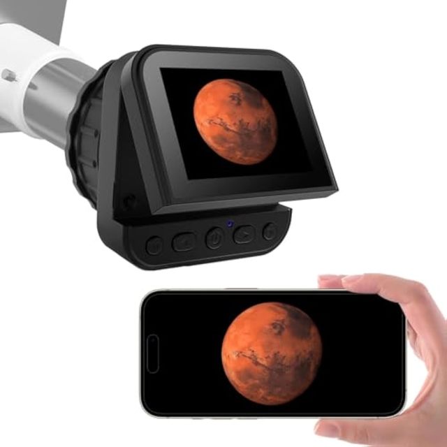 Sensvision HD WiFi 16x 2.8 Inch Tactical Telescope Camera Adapter 4K Eyepiece Camera Display for Astrophotography Bird Watching