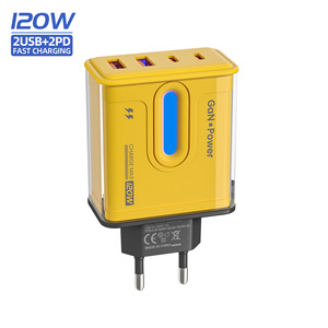 带蓝光 LED 灯的 120W AACC 兼容通用旅行充电器，支持快速充电 12V <span class=keywords><strong>3A</strong></span>，适用于 <span class=keywords><strong>Android</strong></span> 智能手机 - Product Image 4
