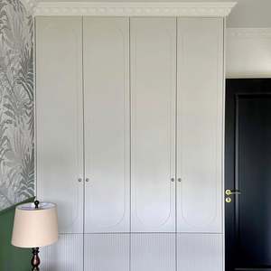 Dressing sur mesure en bois, meubles de chambre à coucher, armoire, organisateur de vêtements, armoires à vêtements, placard - Product Image 2