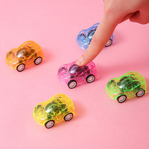 Voitures jouets transparentes à friction en plastique pour enfants de 2 à 4 ans, modèle berline unisexe, cadeau éducatif - Product Image 1