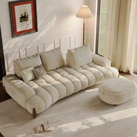 Canapé modulaire en tissu Ferly au design moderne, style nuage, avec ottoman de rangement, coussins profonds réglables, canapé personnalisé pour la maison