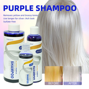 Spécial Commerce Extérieur : Shampoing violet grande capacité pour la protection des couleurs après décoloration, ne tache pas <span class=keywords><strong>le</strong></span> cuir chevelu, Gray-pu - Product Image 1