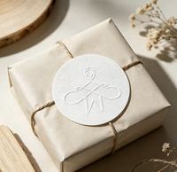 Etiquetas Adhesivas Personalizadas de Alta Gama, con Textura Cóncava y Convexa, Diseño de Árbol, Autoadhesivas, para Embalaje de Papel