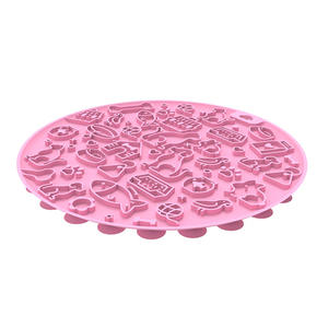 Hot selling <b>dog</b> training slow feeder licking pad feeding <b>bowl</b> bottom suction cup silicone food grade pet licking pad - Product Image 4
