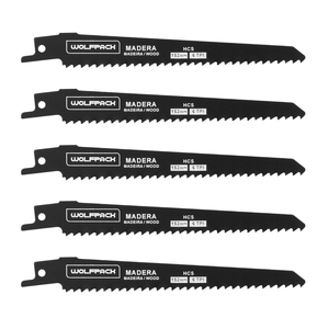 Lama per sega a gattuccio per legno 152 mm. 6 TPI. 5 pezzi. - Product Image 1