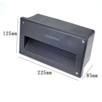 Lampes LED rectangulaires 24V 110V 220V avec boîtier en aluminium 3000K 4000K 6000K 8W pour escaliers