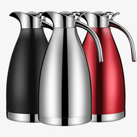 Carafe à café en acier inoxydable à double paroi Liquide Pot thermique sous vide Thé Lait Eau Creamer Carafe Distributeur