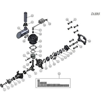 Motor de Gasolina para Avión Modelo DLE85, Monocilíndrico, Dos Tiempos, Escape Lateral, Refrigeración por Aire Natural, Arranque Manual, Cilindrada de 85CC