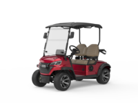 Voiturette de golf électrique 2 places avec batterie au lithium, personnalisable en couleur et logo, nouvelle arrivée, pour parcours de golf et complexe hôtelier