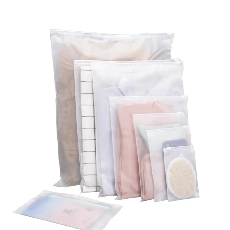 Китайское производство, сумки, поставщик пластиковых упаковочных пакетов, индивидуальная печать логотипа, матовые пакеты на молнии для упаковки одежды